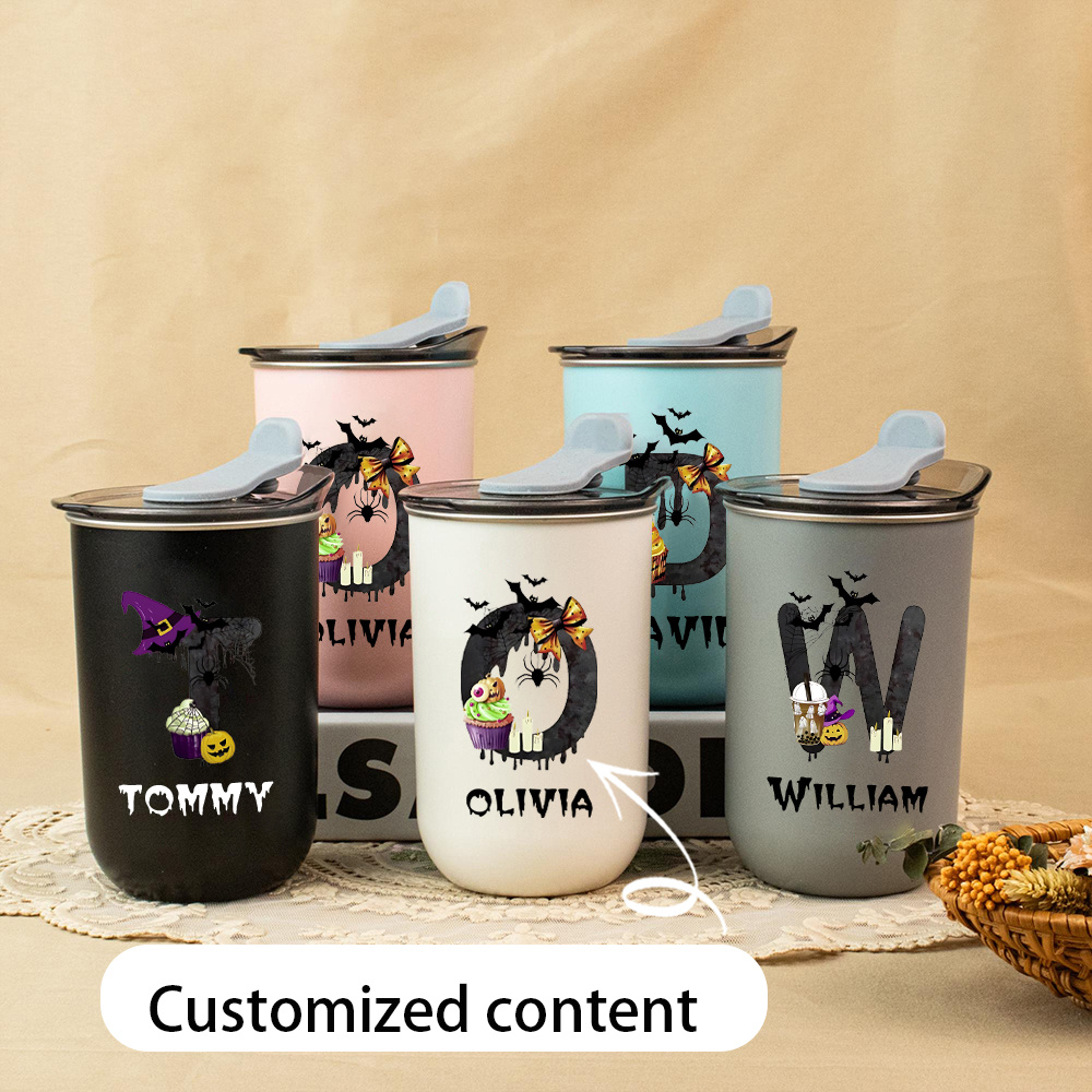 カスタムハロウィンモノグラム名入りステンレス製トラベルタンブ - Coffee Equipment With Name のレビューと価格
